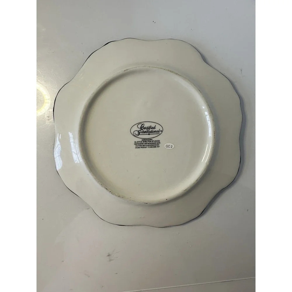 Certified International Salad Plate Classic Rose by Joyce Shelton 8.5
